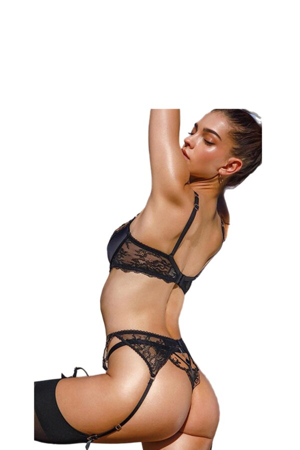 Underwear Garter Embroidery Mesh Shaper Set - Image 4