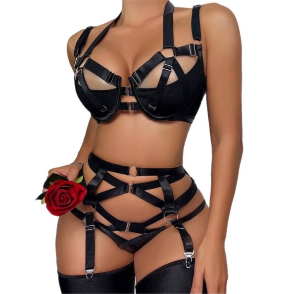 Midnight Mirage Strappy Ensemble