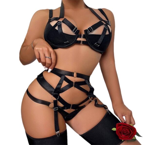 Midnight Mirage Strappy Ensemble - Image 3