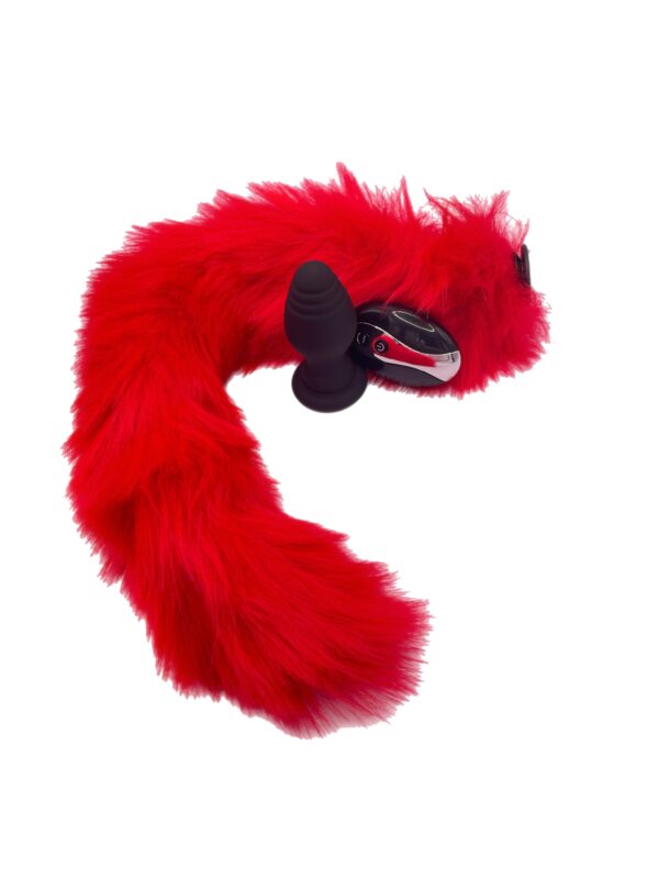 Foxy Red Tail Vibrating Butt Plug - Image 3